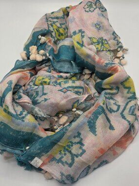 Caslon Luxe Oversized Sarong Wrap Scarf 108 x 72 Boho Blanket Scarf